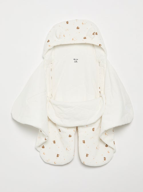 Manta estampada de algodón jersey y polar - Kiabi