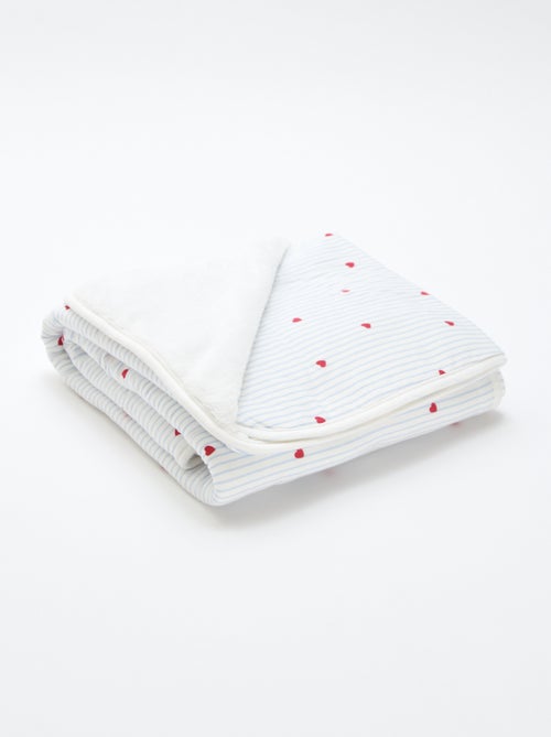 Manta estampada de punto de algodón - Kiabi