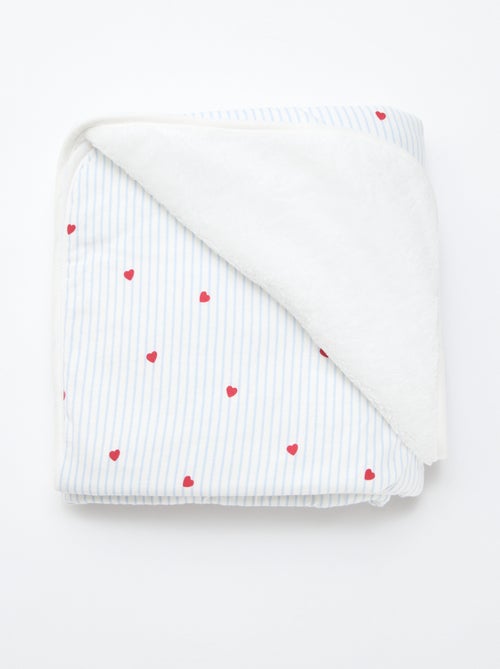 Manta estampada de punto de algodón - Kiabi