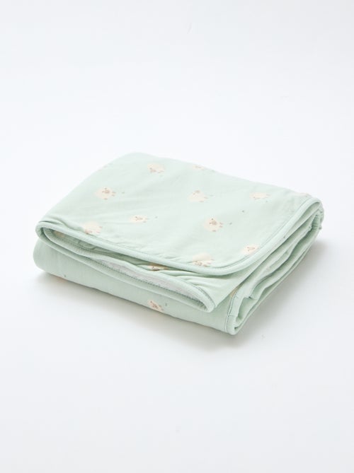 Manta estampada de punto de algodón - Kiabi