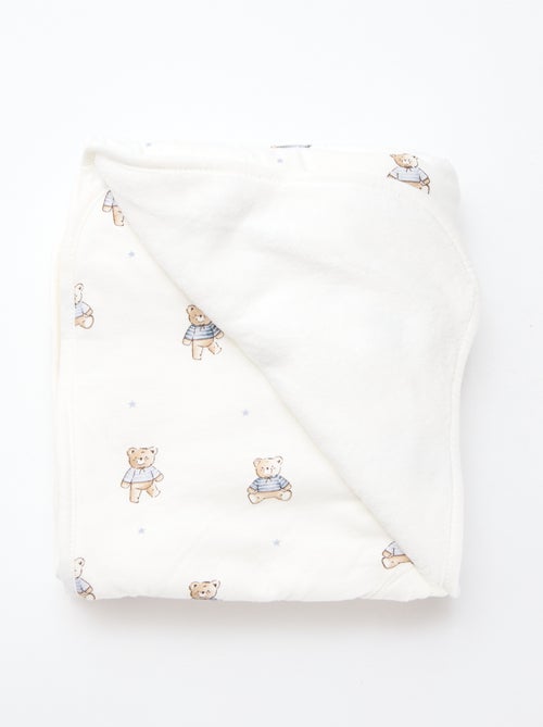 Manta estampada de punto de algodón - Kiabi