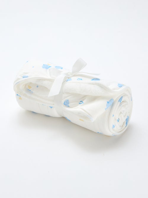 Manta estampada de punto de algodón - Kiabi