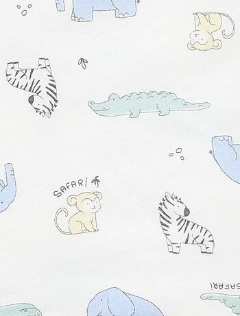 Manta estampada de punto de algodón