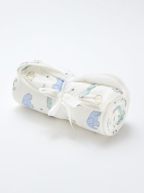 Manta estampada de punto de algodón - Kiabi