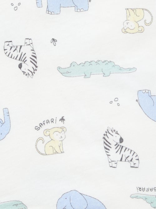 Manta estampada de punto de algodón - Kiabi