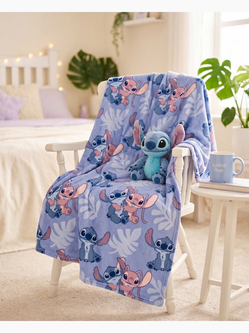 Manta franela disney stitch & angel 110x150cm – sweetest hugs all-over – 100% poliéster - Kiabi Manta franela disney stitch & angel 110x150cm – sweetest hugs all-over – 100% poliéster - Kiabi
