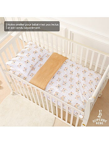 Manta infantil de algodón Oeko-tex y Minky | SUPERBE BEBE