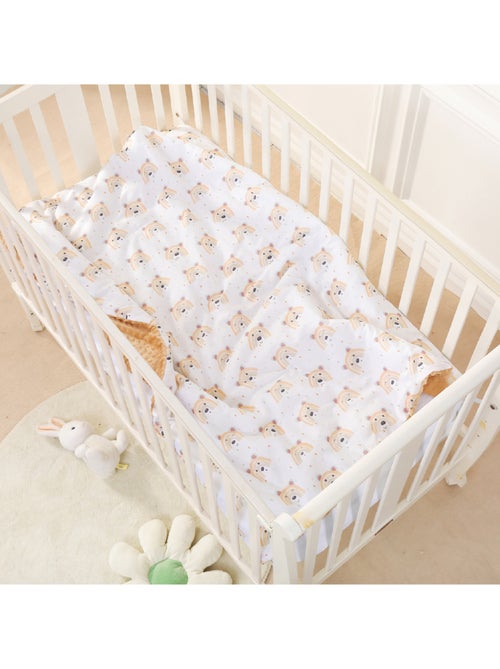 Manta infantil de algodón Oeko-tex y Minky | SUPERBE BEBE - Kiabi Manta infantil de algodón Oeko-tex y Minky | SUPERBE BEBE - Kiabi