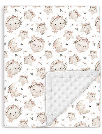 Manta infantil de algodón Oeko-tex y Minky | SUPERBE BEBE