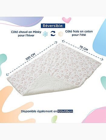 Manta infantil de algodón Oeko-tex y Minky | SUPERBE BEBE