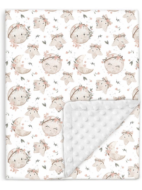 Manta infantil de algodón Oeko-tex y Minky | SUPERBE BEBE - Kiabi
