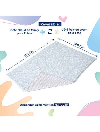 Manta infantil de algodón Oeko-tex y Minky | SUPERBE BEBE