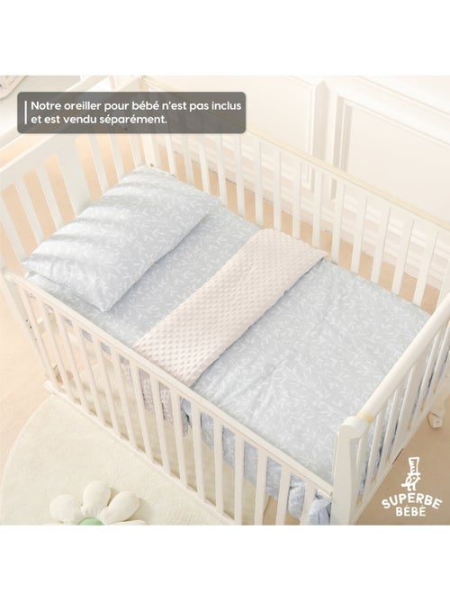 Manta infantil de algodón Oeko-tex y Minky | SUPERBE BEBE - Kiabi Manta infantil de algodón Oeko-tex y Minky | SUPERBE BEBE - Kiabi