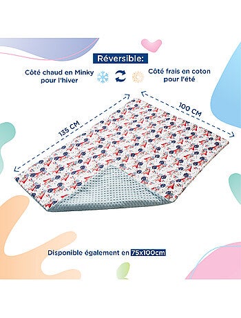Manta infantil de algodón Oeko-tex y Minky | SUPERBE BEBE