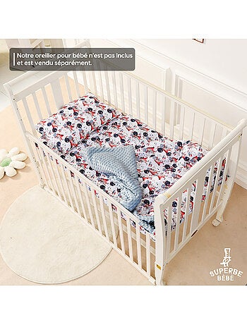 Manta infantil de algodón Oeko-tex y Minky | SUPERBE BEBE