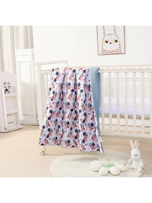 Manta infantil de algodón Oeko-tex y Minky | SUPERBE BEBE - Kiabi Manta infantil de algodón Oeko-tex y Minky | SUPERBE BEBE - Kiabi