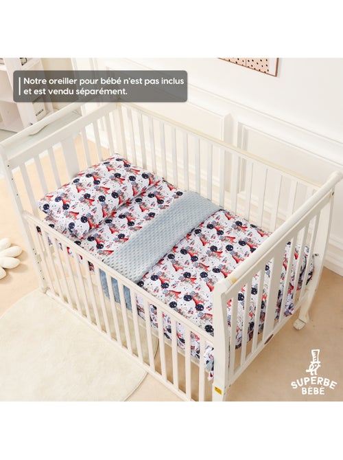 Manta infantil de algodón Oeko-tex y Minky | SUPERBE BEBE - Kiabi Manta infantil de algodón Oeko-tex y Minky | SUPERBE BEBE - Kiabi