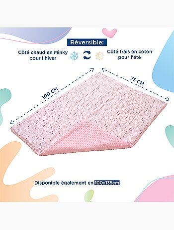 Manta infantil de algodón Oeko-tex y Minky | SUPERBE BEBE