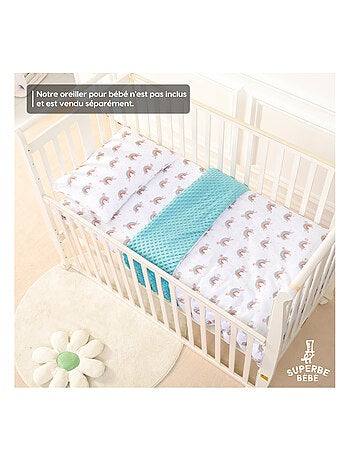 Manta infantil de algodón Oeko-tex y Minky | SUPERBE BEBE
