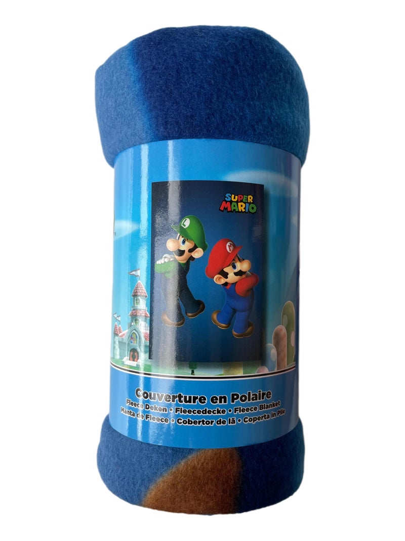 Manta infantil Mario y Luigi Azul - Kiabi