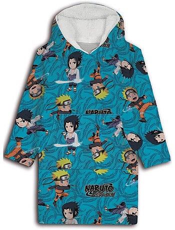 Manta infantil Naruto Shippuden con mangas y capucha 7 a 14 años, MANGA
