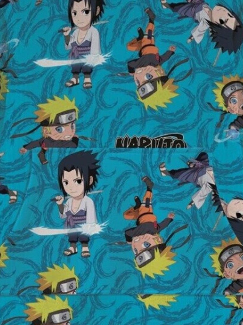 Manta infantil Naruto Shippuden con mangas y capucha 7 a 14 años, MANGA Azul - Kiabi