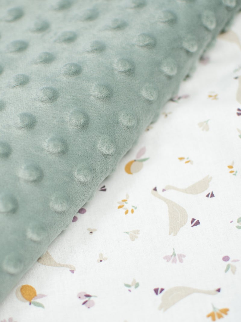 Manta infantil reversible de minky | SEVIRA KIDS Verde agua - Kiabi