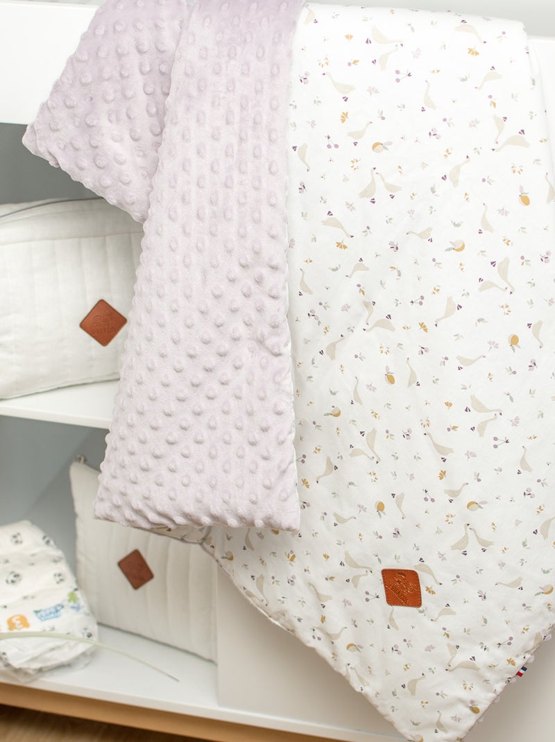 Manta infantil reversible de minky | SEVIRA KIDS Violeta - Kiabi
