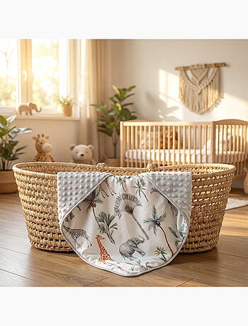 Manta ligera de minky, safari | SEVIRA KIDS