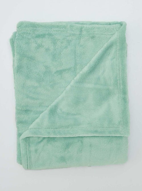 Manta lisa en tejido polar - Kiabi