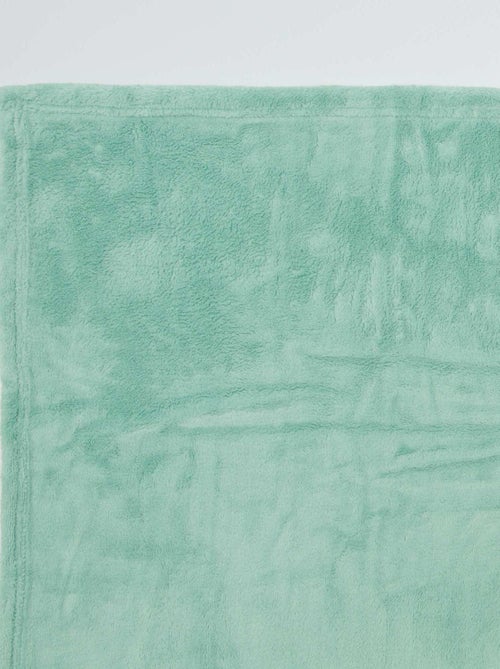 Manta lisa en tejido polar - Kiabi