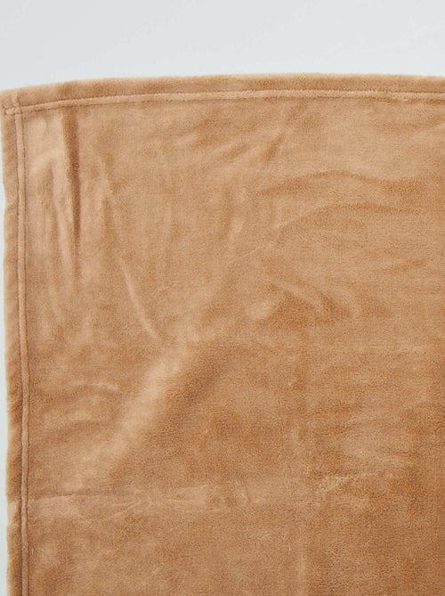 Manta lisa en tejido polar - Kiabi