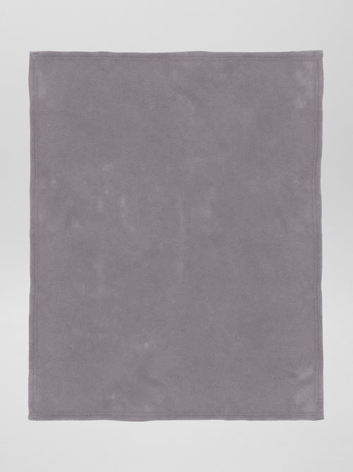 Manta lisa en tejido polar - Kiabi