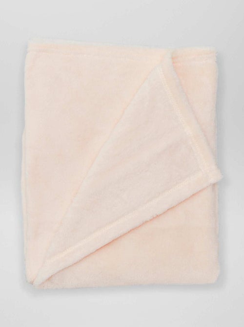 Manta lisa en tejido polar - Kiabi