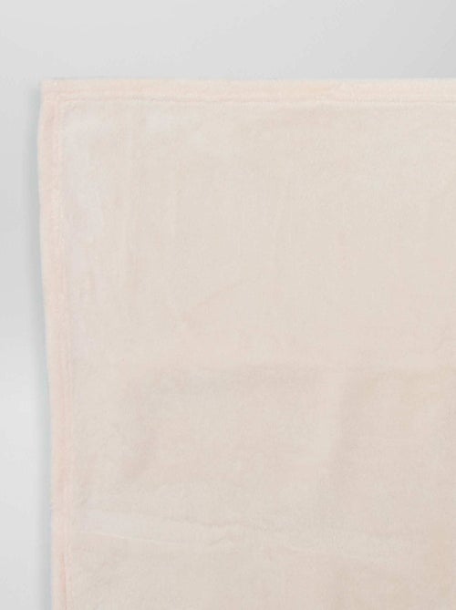 Manta lisa en tejido polar - Kiabi