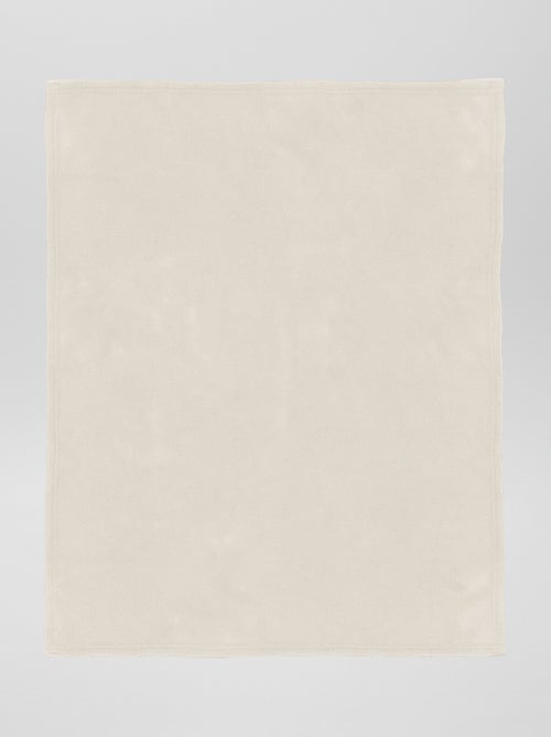 Manta lisa en tejido polar - Kiabi