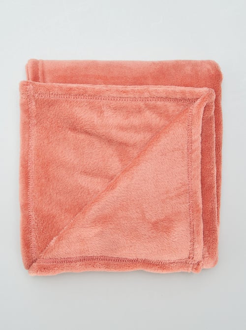 Manta lisa en tejido polar - Kiabi