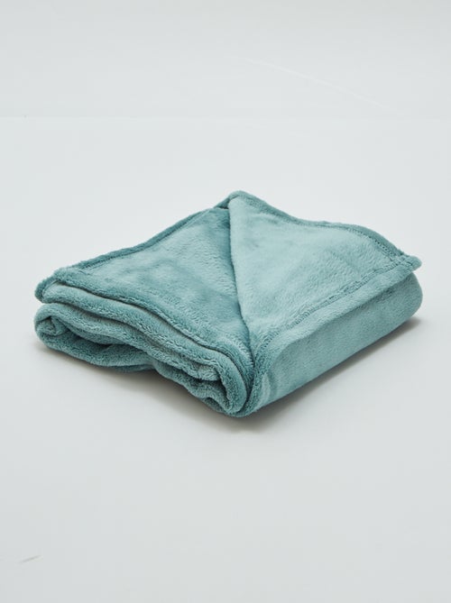 Manta lisa en tejido polar - Kiabi