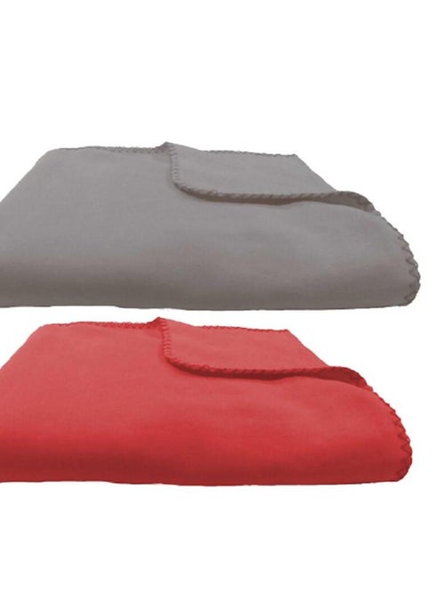 Manta lote de 2 130 x 150 cm – Future Home - Kiabi