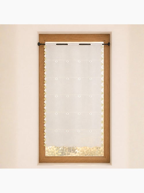 Manta modular bordada con motivos geométricos - Kiabi Manta modular bordada con motivos geométricos - Kiabi