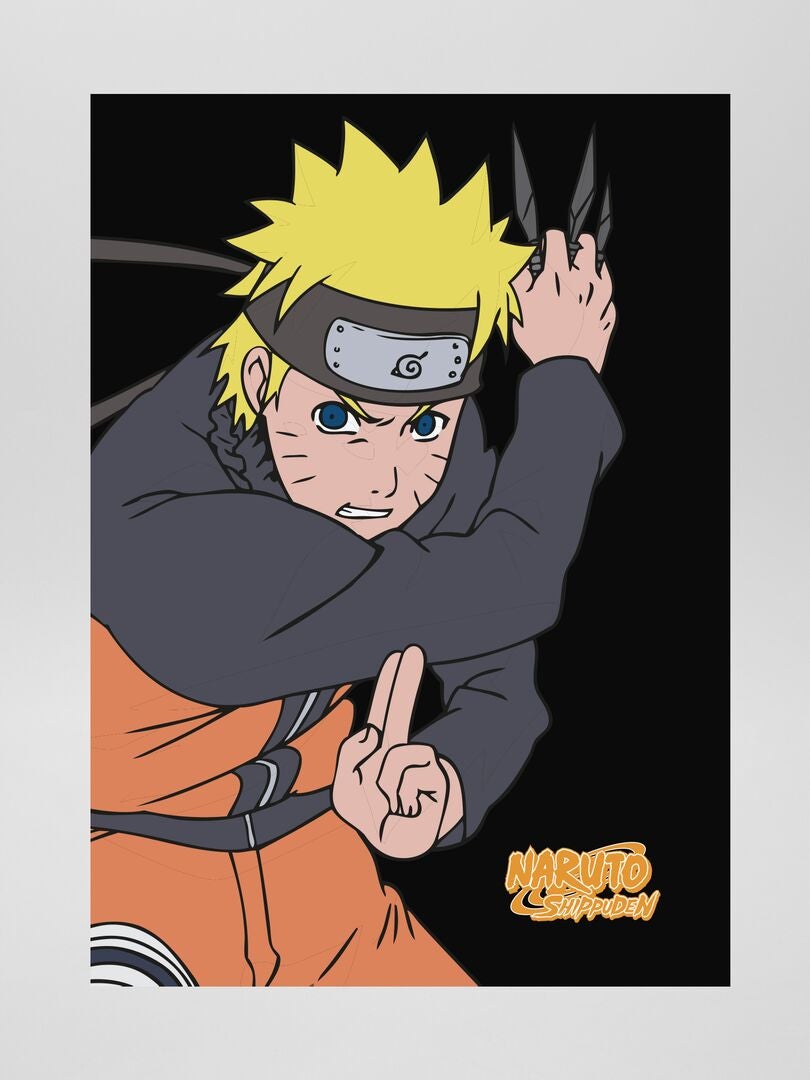 Manta 'Naruto' negro/naranja - Kiabi
