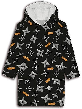 Manta Naruto Shippuden con mangas y capucha Talla única (S a L), SHURIKEN