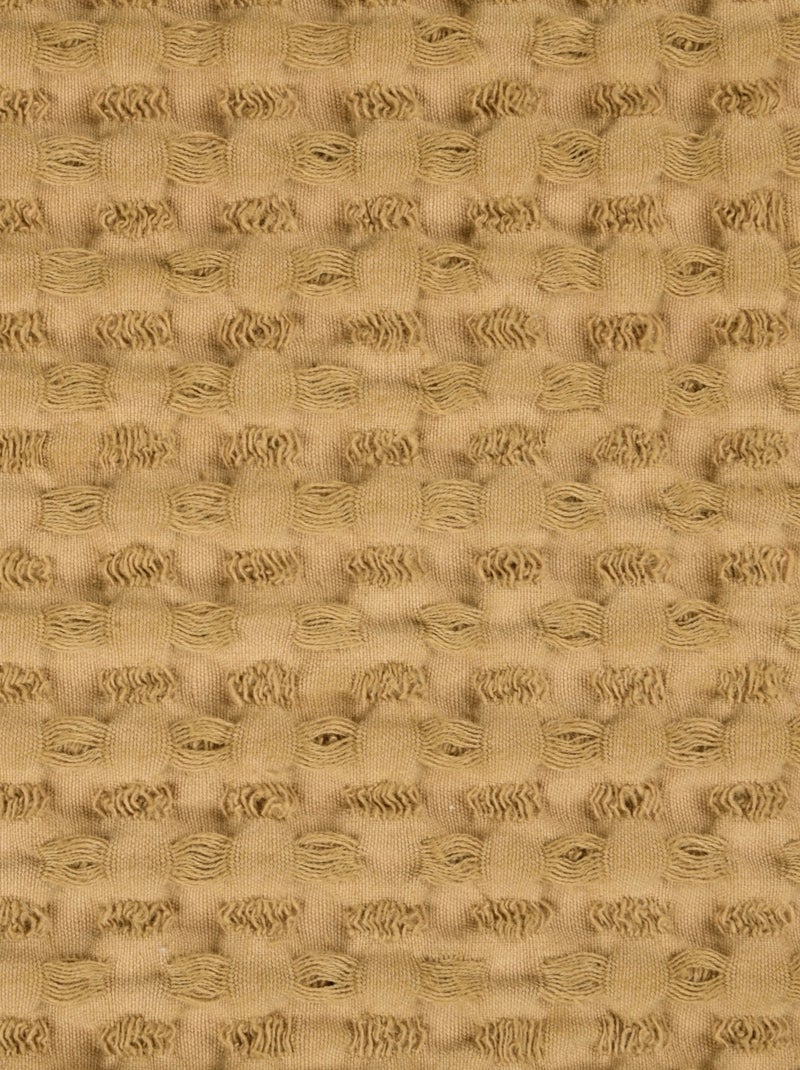 Manta panal de abeja de algodón Amarillo - Kiabi