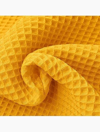 Manta Panal de Abeja en Algodón Orgánico Verde