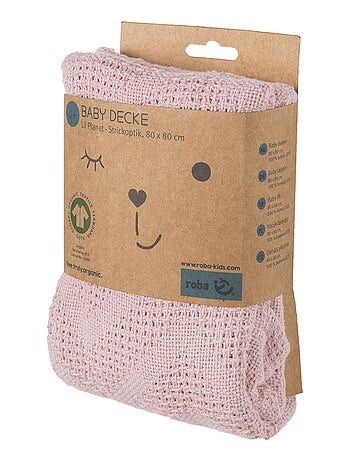 Manta para bebé con aspecto tejido en algodón orgánico - ROBA 'lil planet'