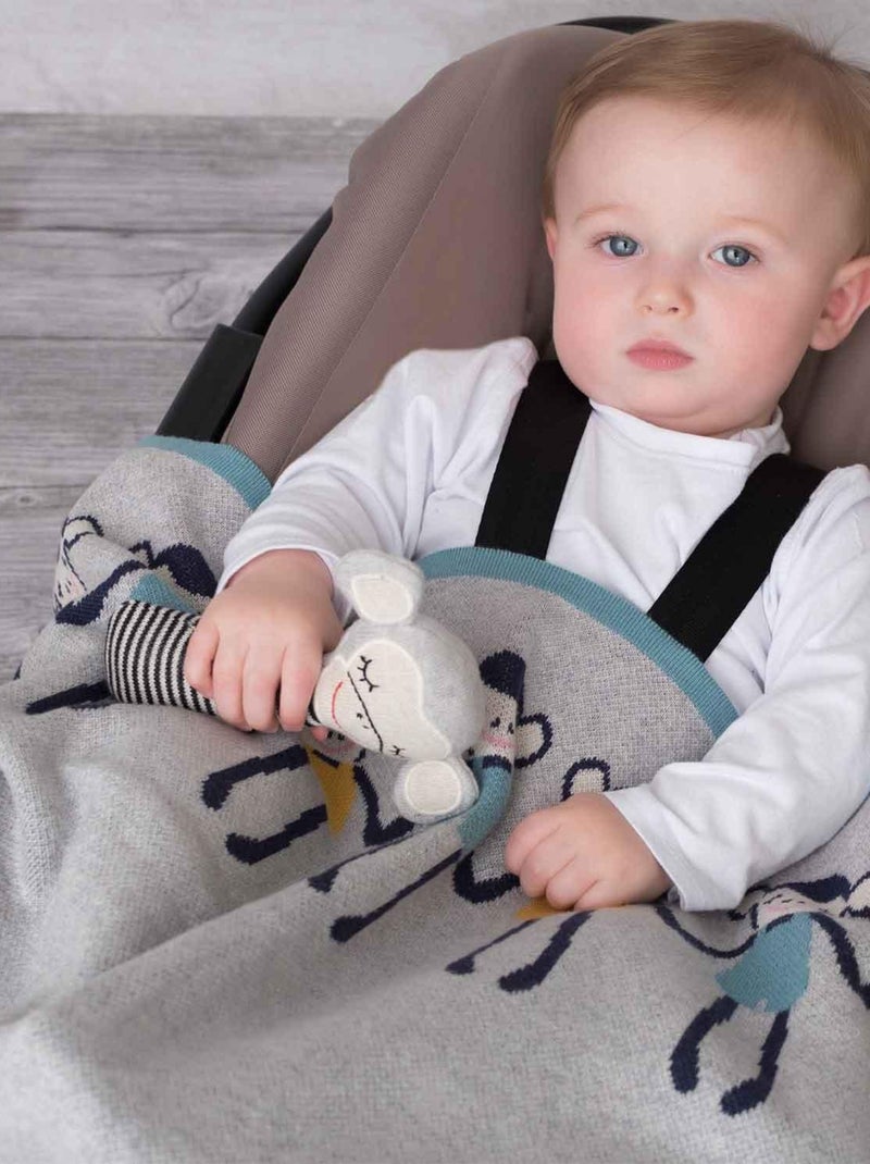 Manta para bebé de algodón orgánico gots | SEVIRA KIDS Gris - Kiabi