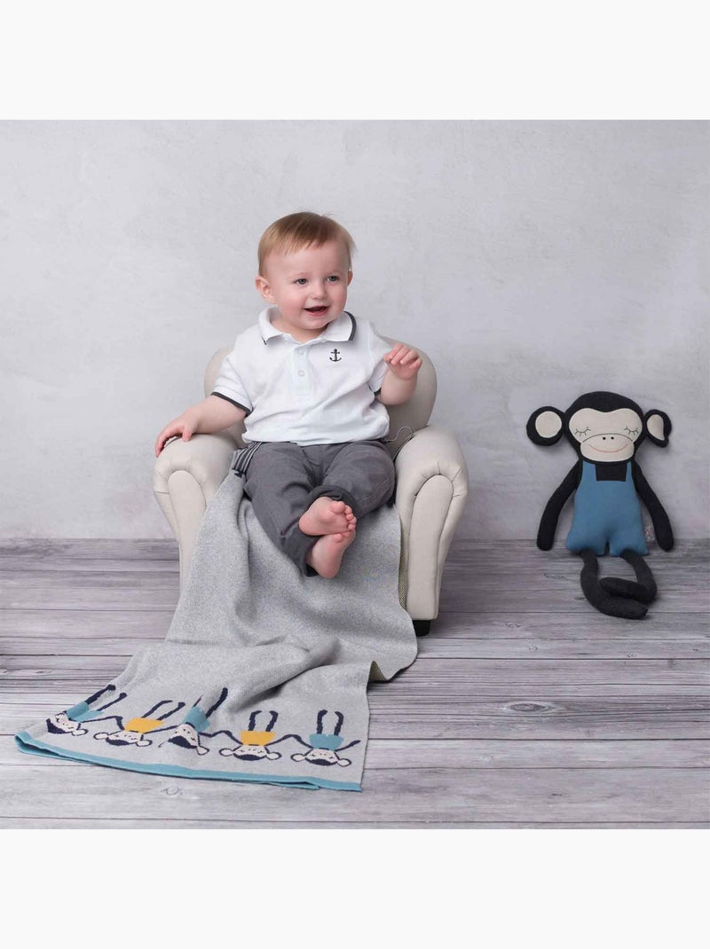 Manta para bebé de algodón orgánico gots | SEVIRA KIDS Gris - Kiabi