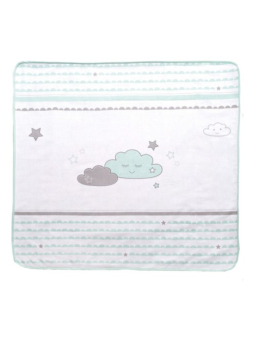 Manta para bebé doble cara polar suave y algodón 'Roba happy cloud' - Kiabi
