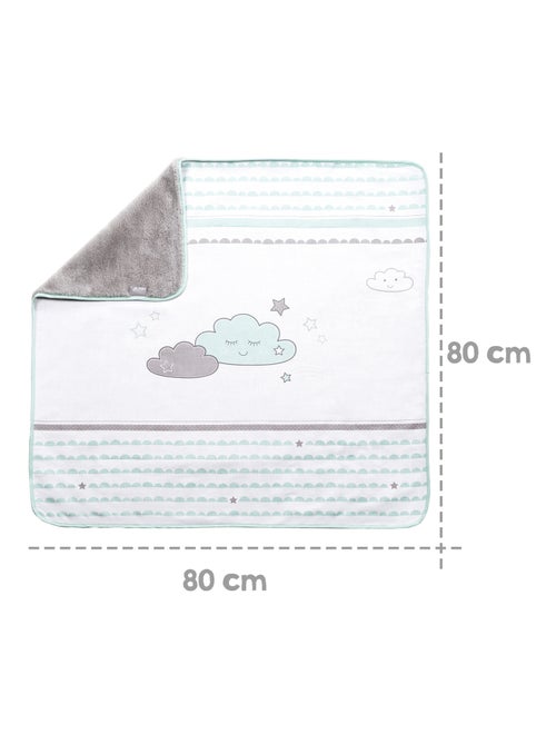 Manta para bebé doble cara polar suave y algodón 'Roba happy cloud' - Kiabi