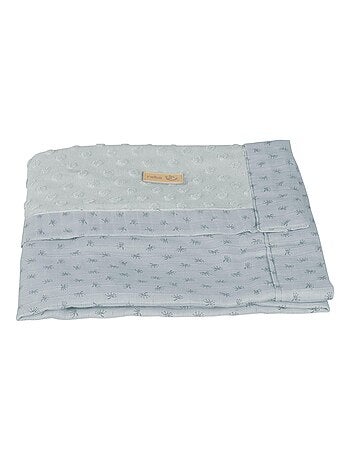 Manta para bebé en algodón orgánico con lunares en relieve 'Roba lil planet'